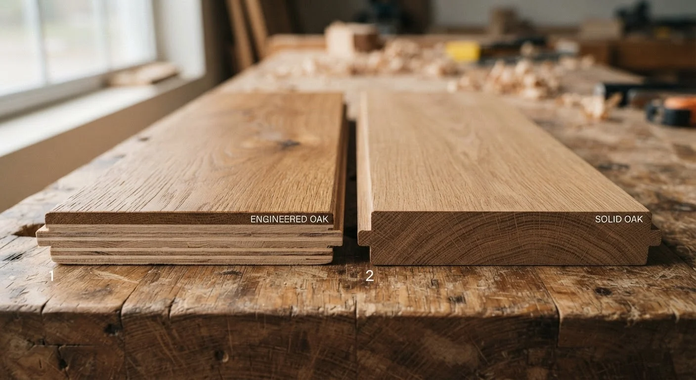 Engineered Hardwood vs. Solid Hardwood Flooring: What Changes Underfoot