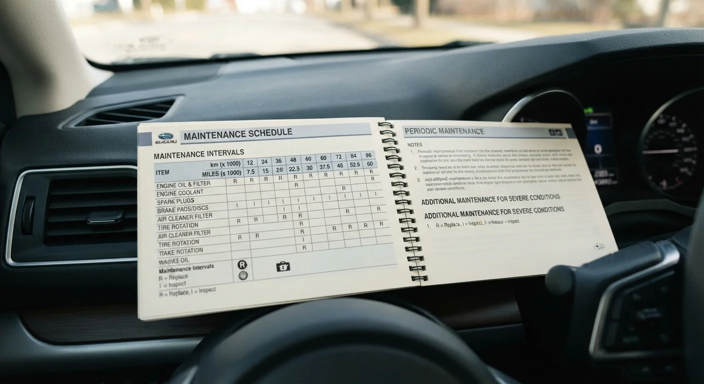 Reading Your Owner's Manual: The Maintenance Schedule Section